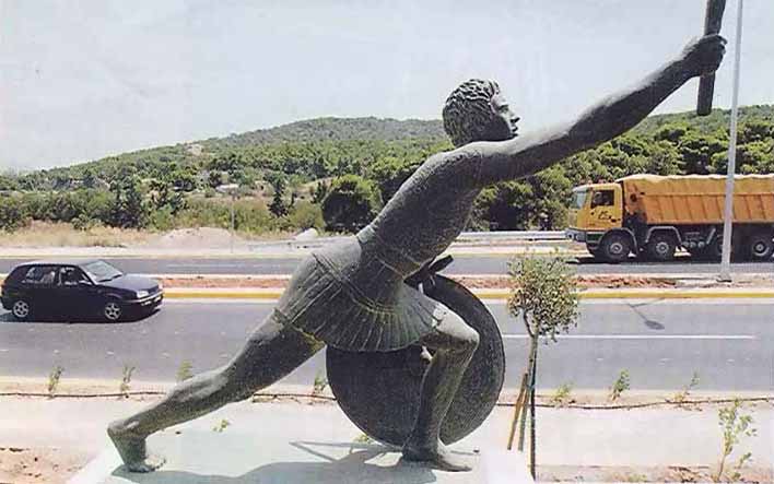 Soldado Ateniense (490 a.C.)que teria corrido de Maratona a Atenas para visar que os persas estavam chegando para atacar. Ele morreu de exaustão ao chegar, mas cumpriu sua missão dando tempo aos atenienses para se preparar.